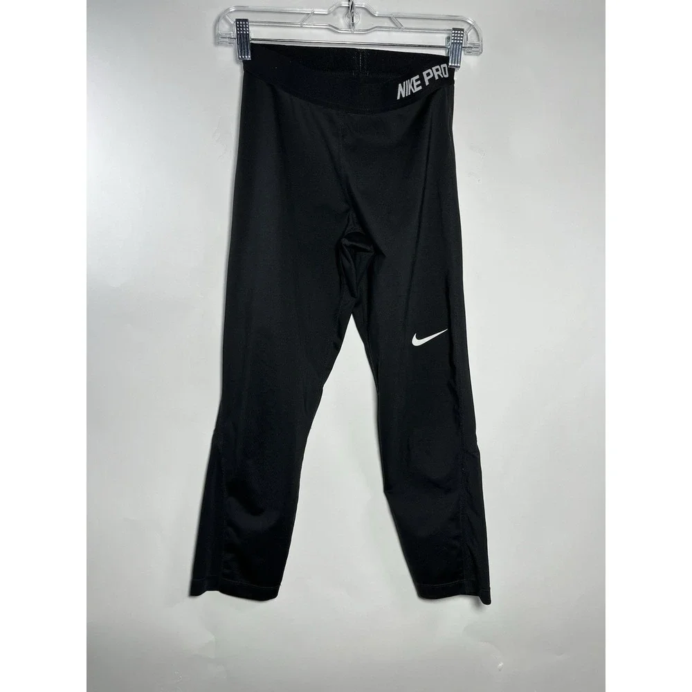 NIKE Women's PRO Training Capri/Tights-Black - 725468-010 Women's Size S Fitness